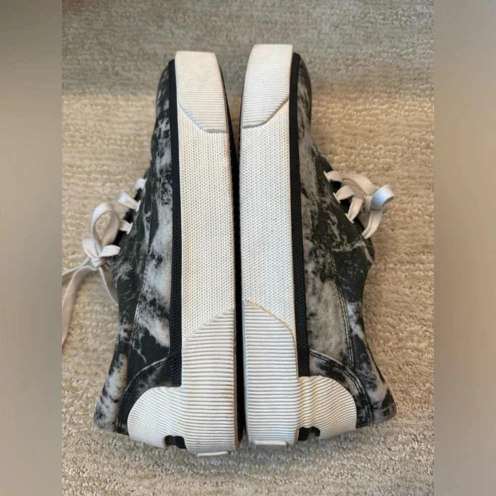 LANVIN Grey Vulcanized Tie Dye shoes Size 9